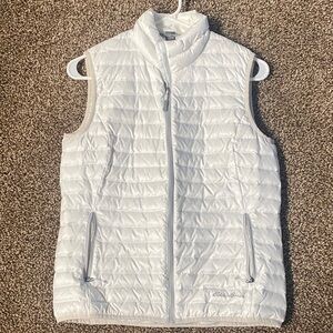 Eddie Bauer White Lightweight Quilted Vest